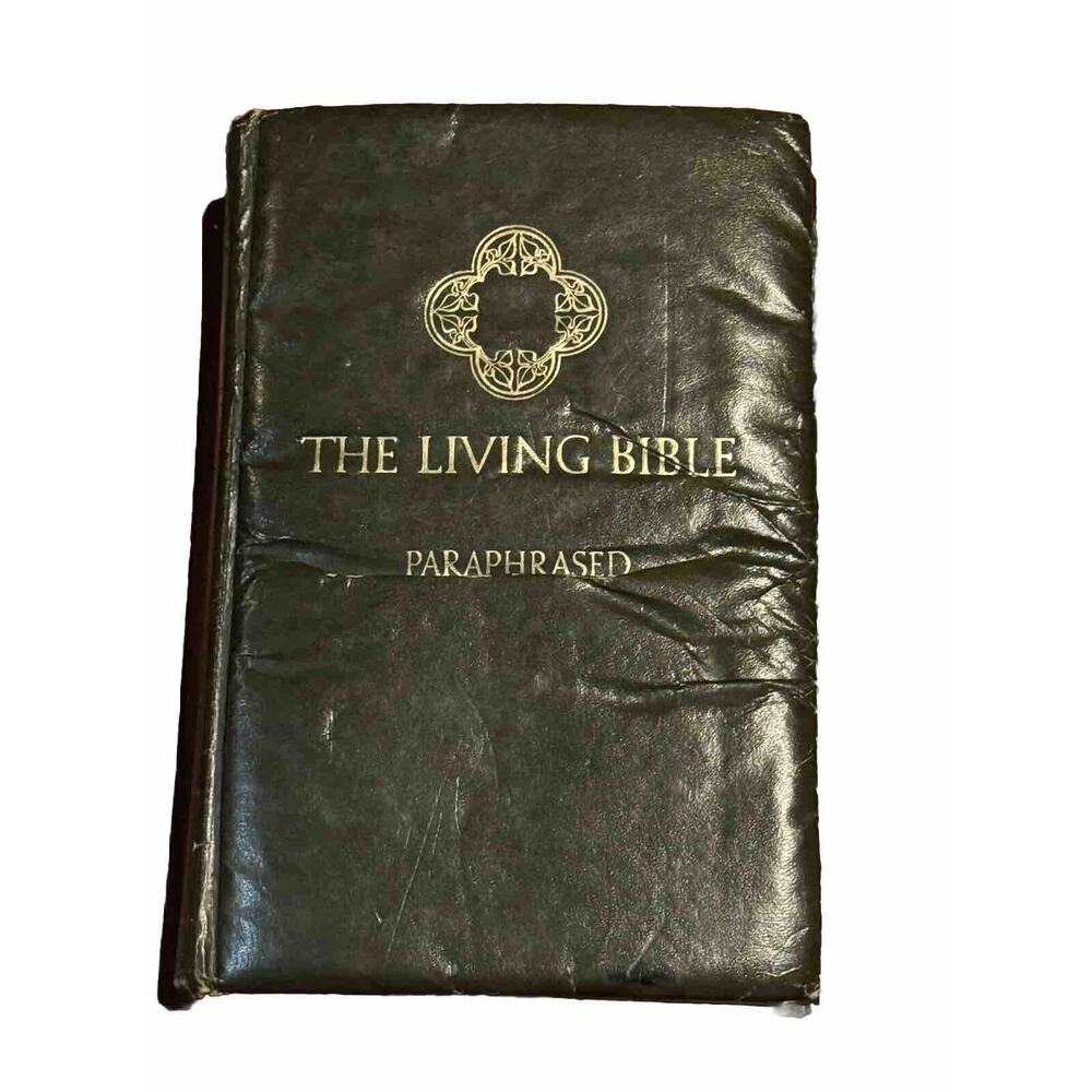 The Living Bible Paraphrased 1971‎ VTG Tyndale House Padded Hardcover READ NOTES